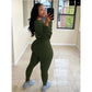 Ribbed Two Piece Set Tracksuit