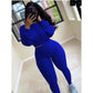 Ribbed Two Piece Set Tracksuit