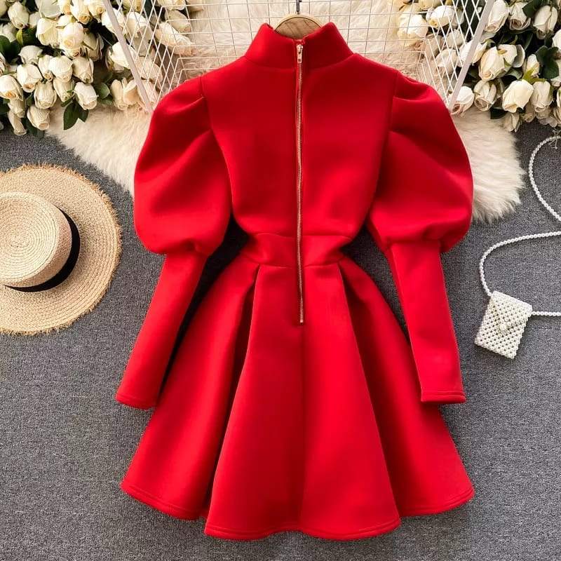 Puff Long Sleeve Dresses