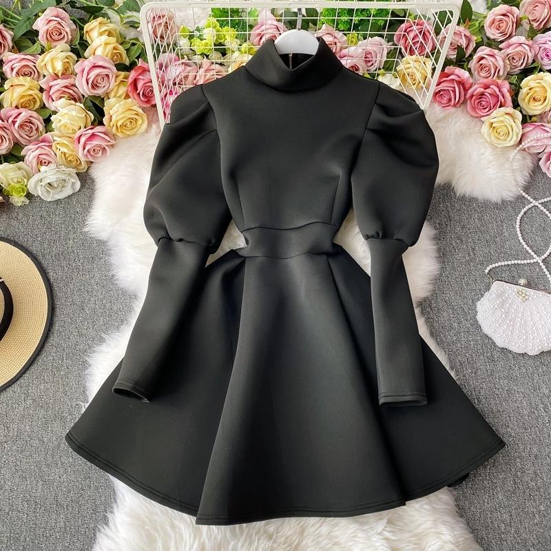 Puff Long Sleeve Dresses