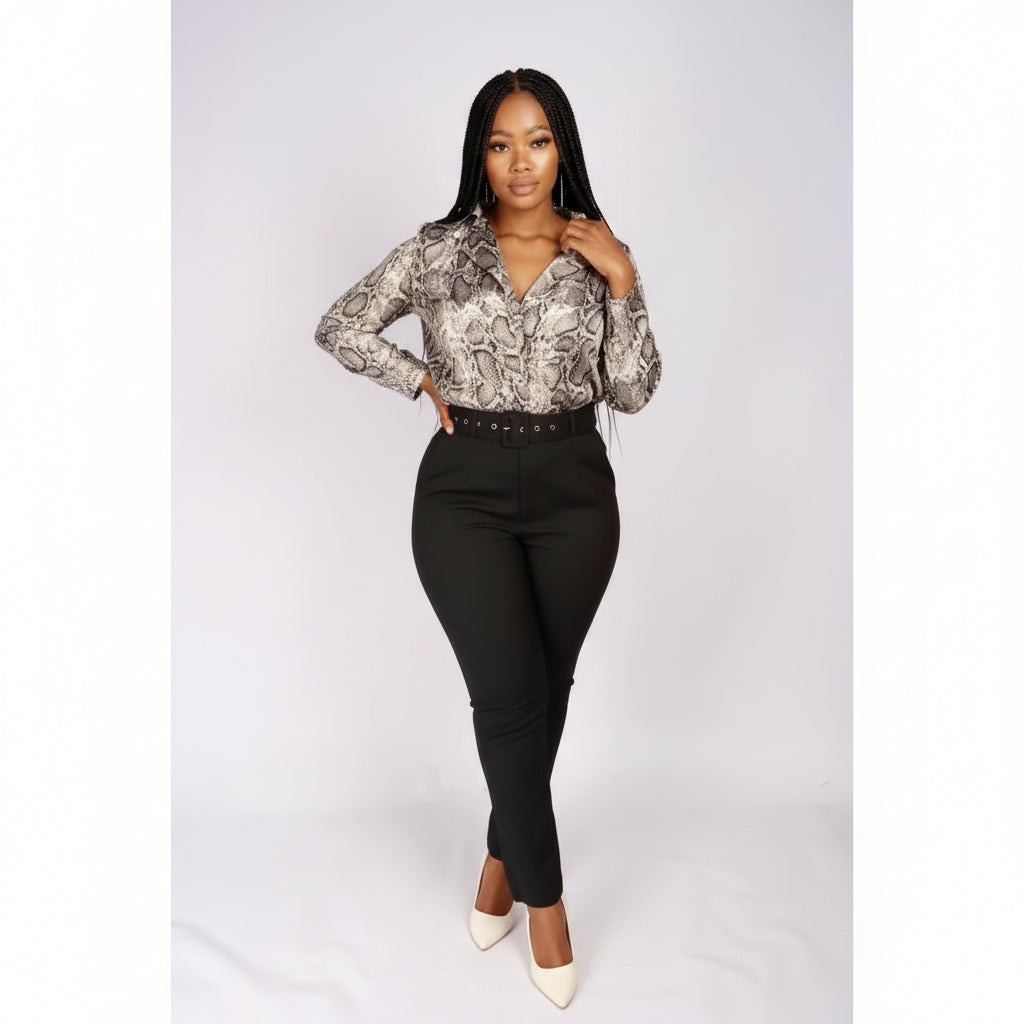 Snake Print Bodysuit