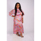 Side Slit Floral Dress 
