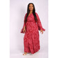 V-Neck Long sleeve Maxi Dress 