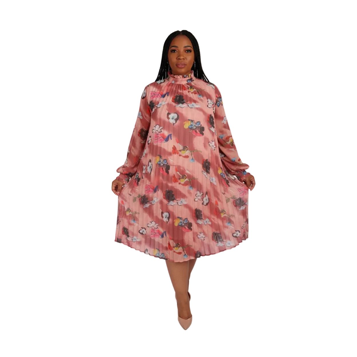 Floral Print Vintage Dress