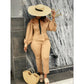 Off Shoulder Formal Suit 