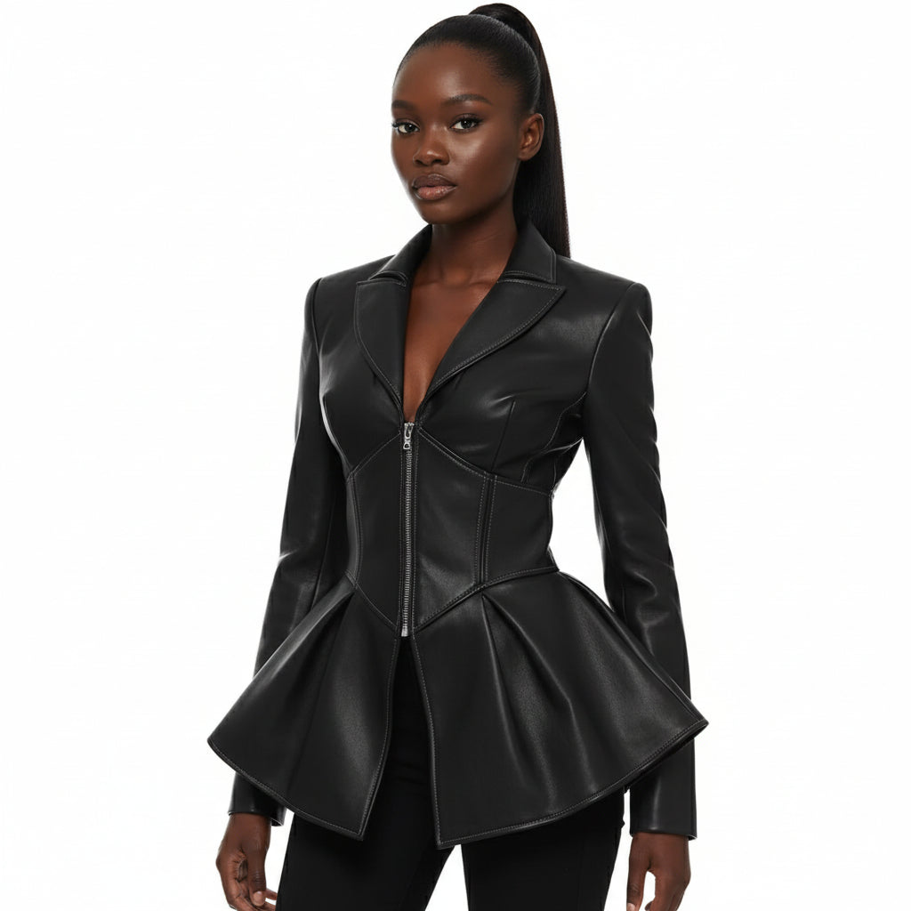 Publem Zipper Faux Jacket 