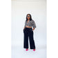 Wide Lage Velvet Palaza Pants 