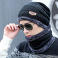winter wool cap two-piece winter warm set