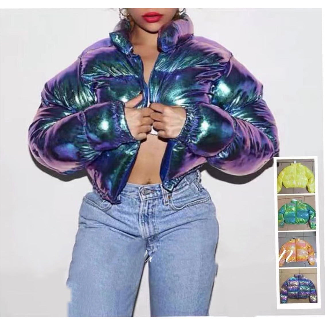 Zippers Warm Bubble Coat