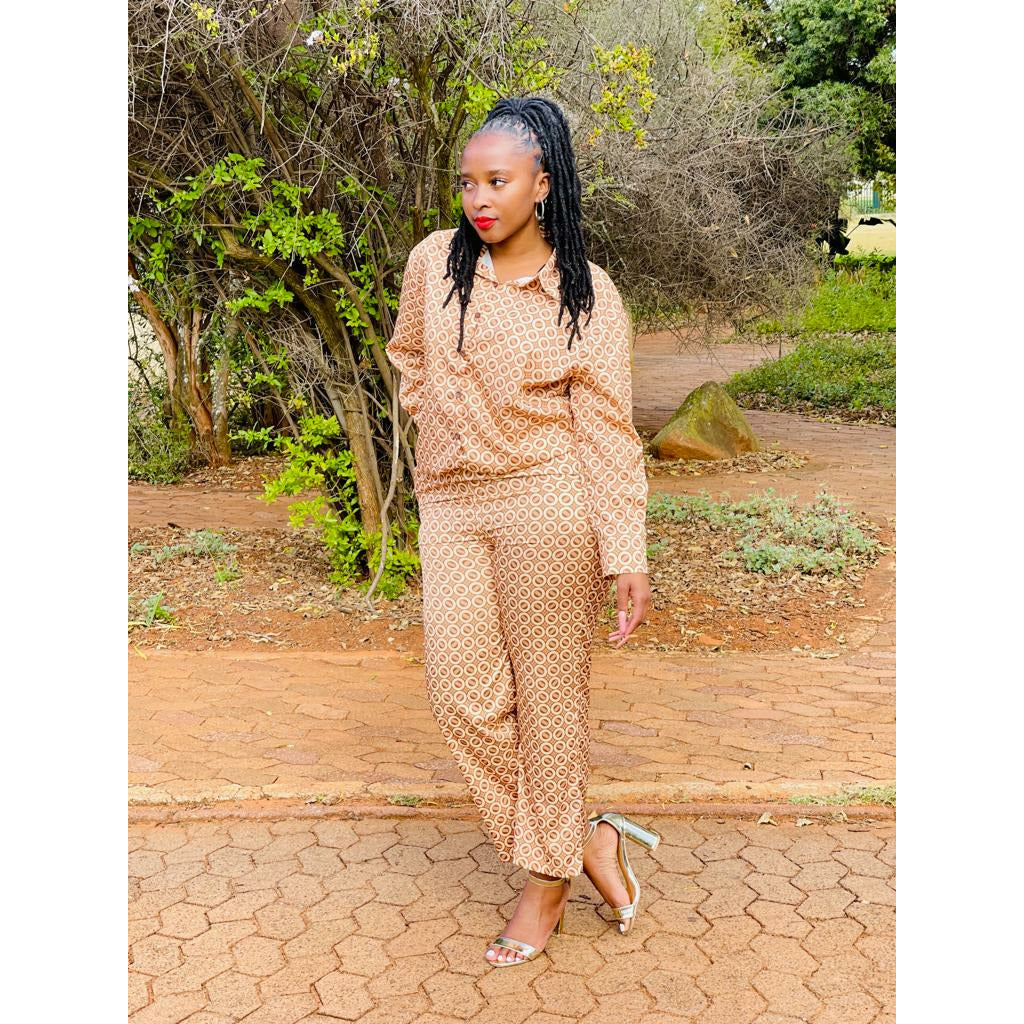 Printed Shirt & Pants Set