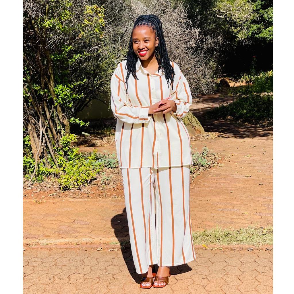 Striped Pants & Shirt Set