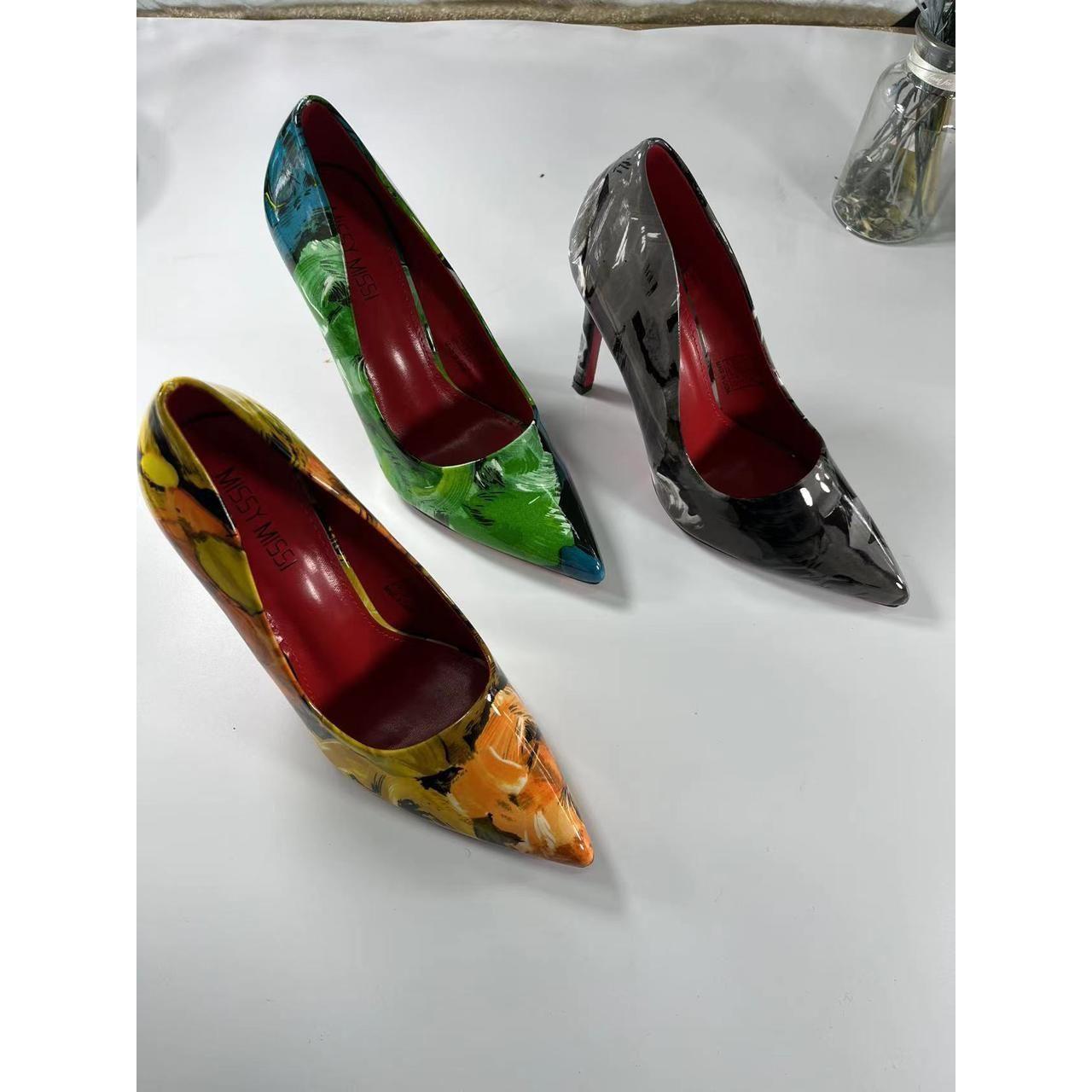 Floral Slip Stiletto Heel