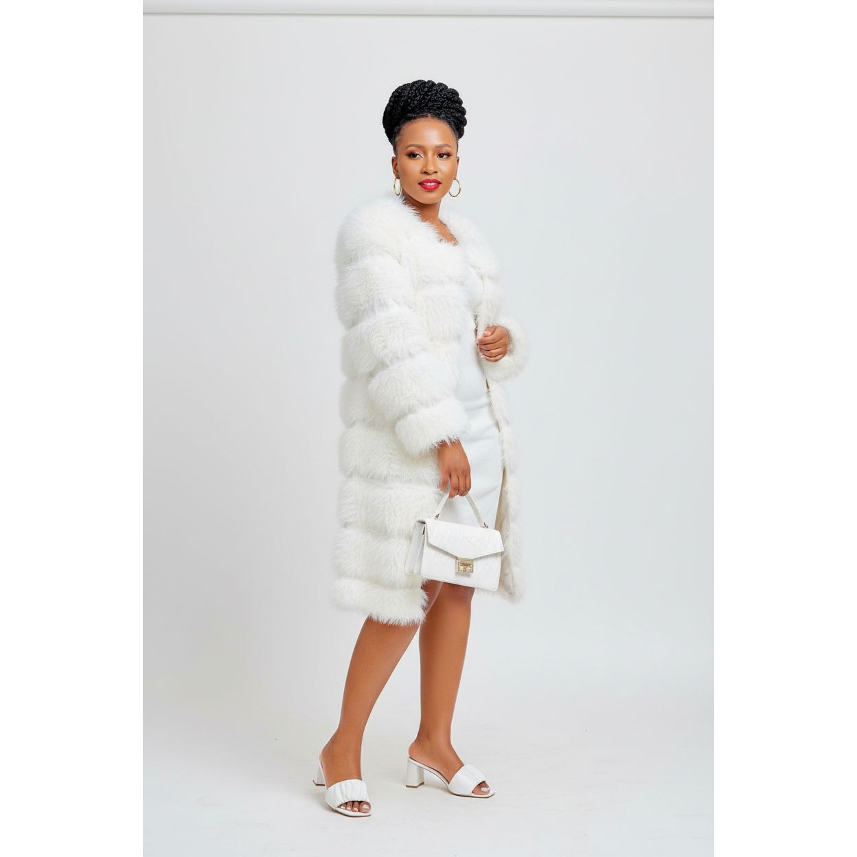 Fox Fur Long Coat