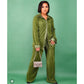 Pleated Shirt & Trousers Two Piece Sets