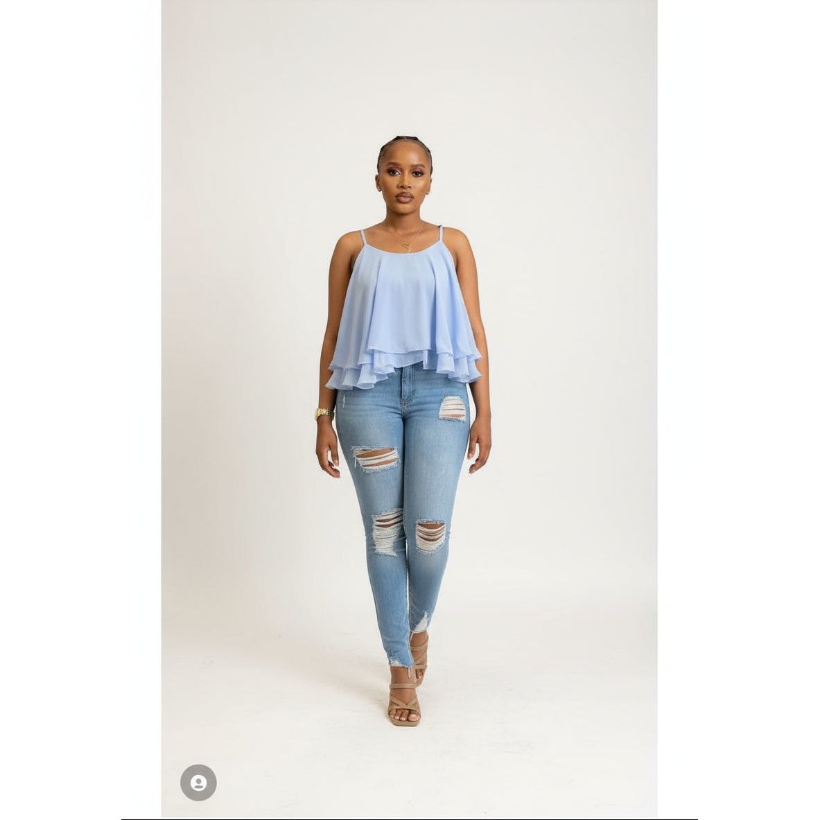 Sleeveless Fashion Blouse