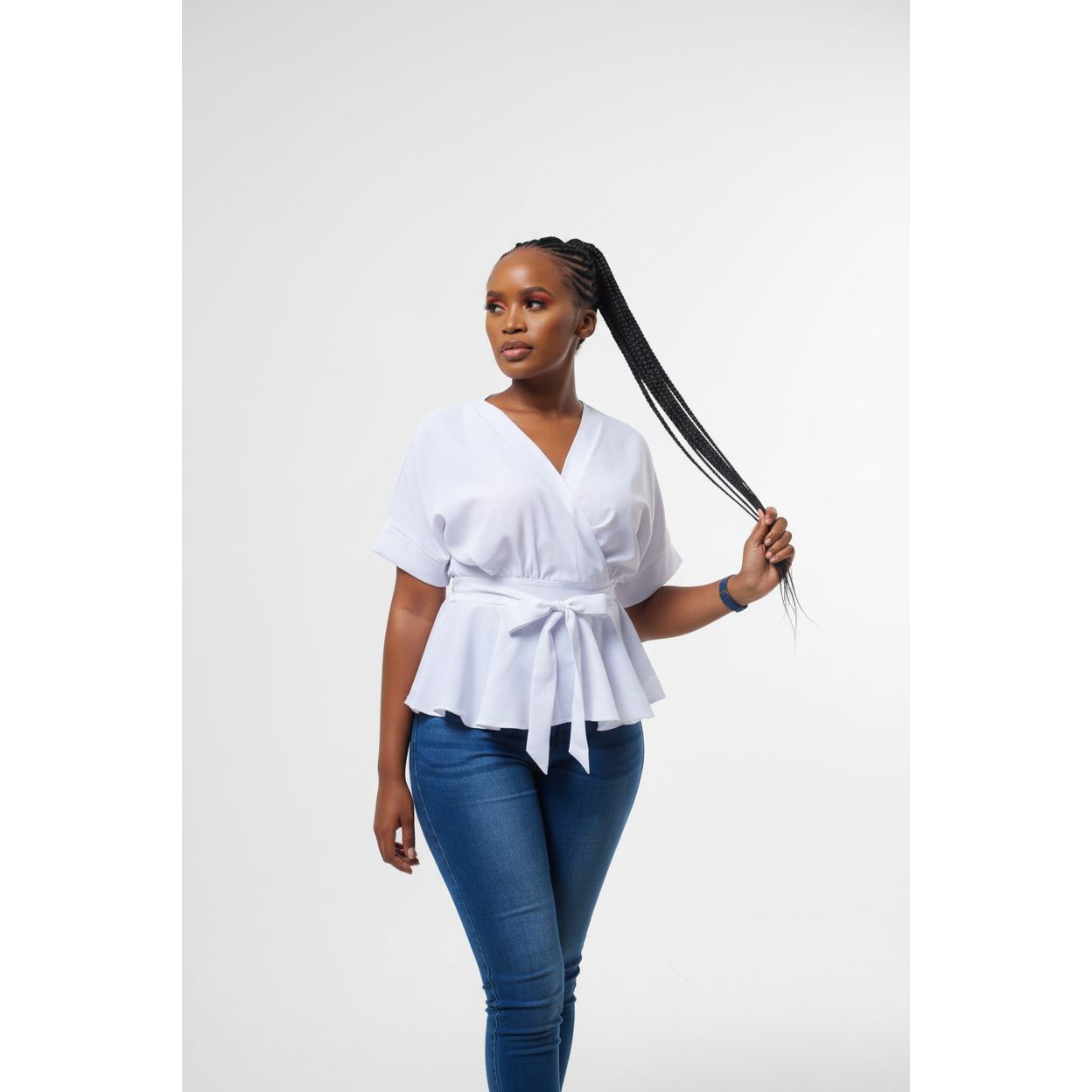 Summer V-Neck Short-sleeved Blouse Shirt