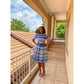 Short Sleeve Round Neck Midi Dress