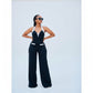 Backless Solid Color Jumpsuit