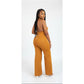Backless Solid Color Jumpsuit