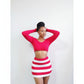 Knitted Cropped Top & Skirt Set