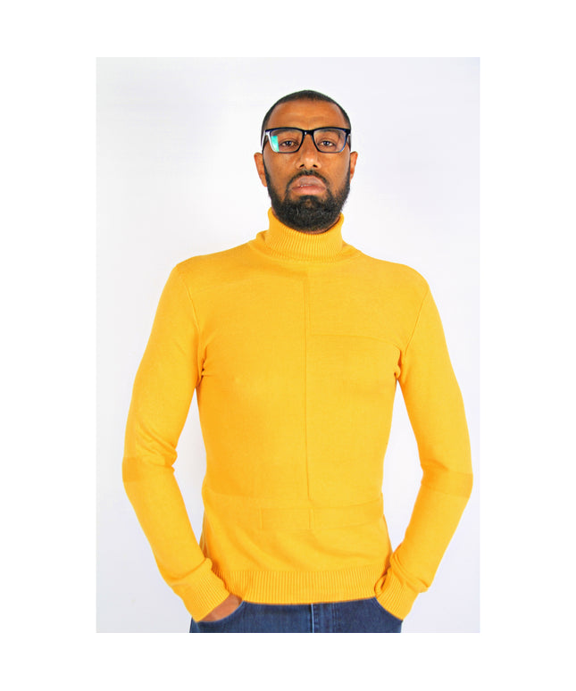 Men's Polo Neck Sweater