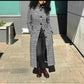 Plaid Long Jacket 