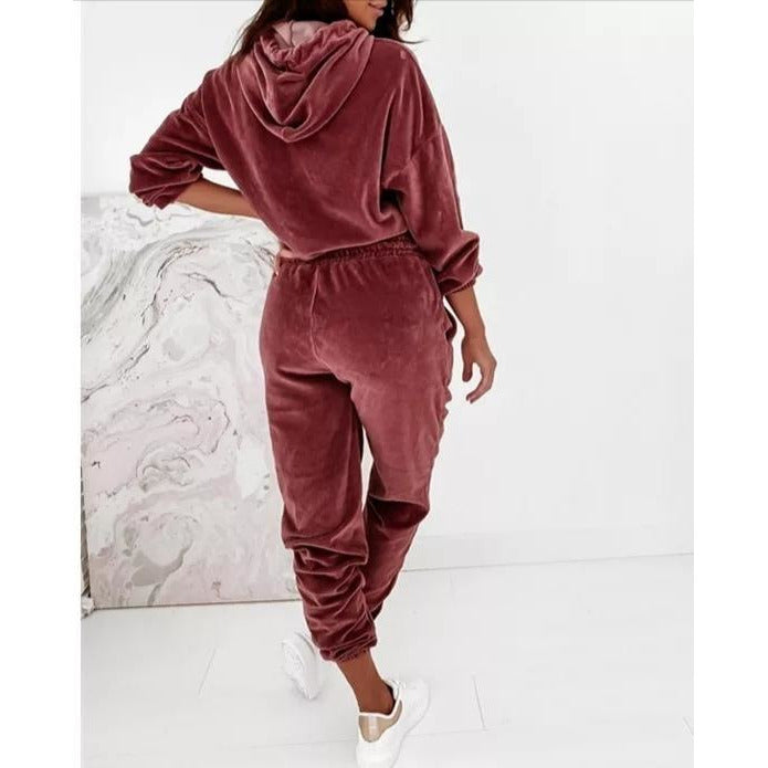 Velvet Tracksuit Set