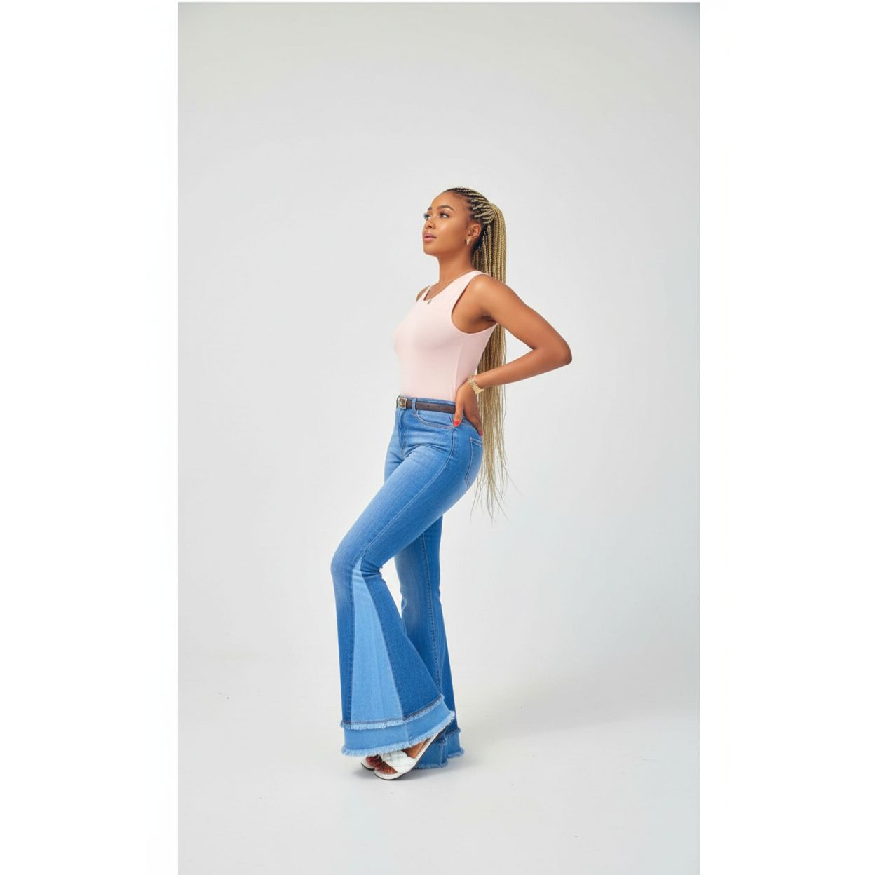 High Waisted Palaza Pants