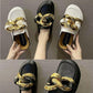 Gold Chain Closed sandels