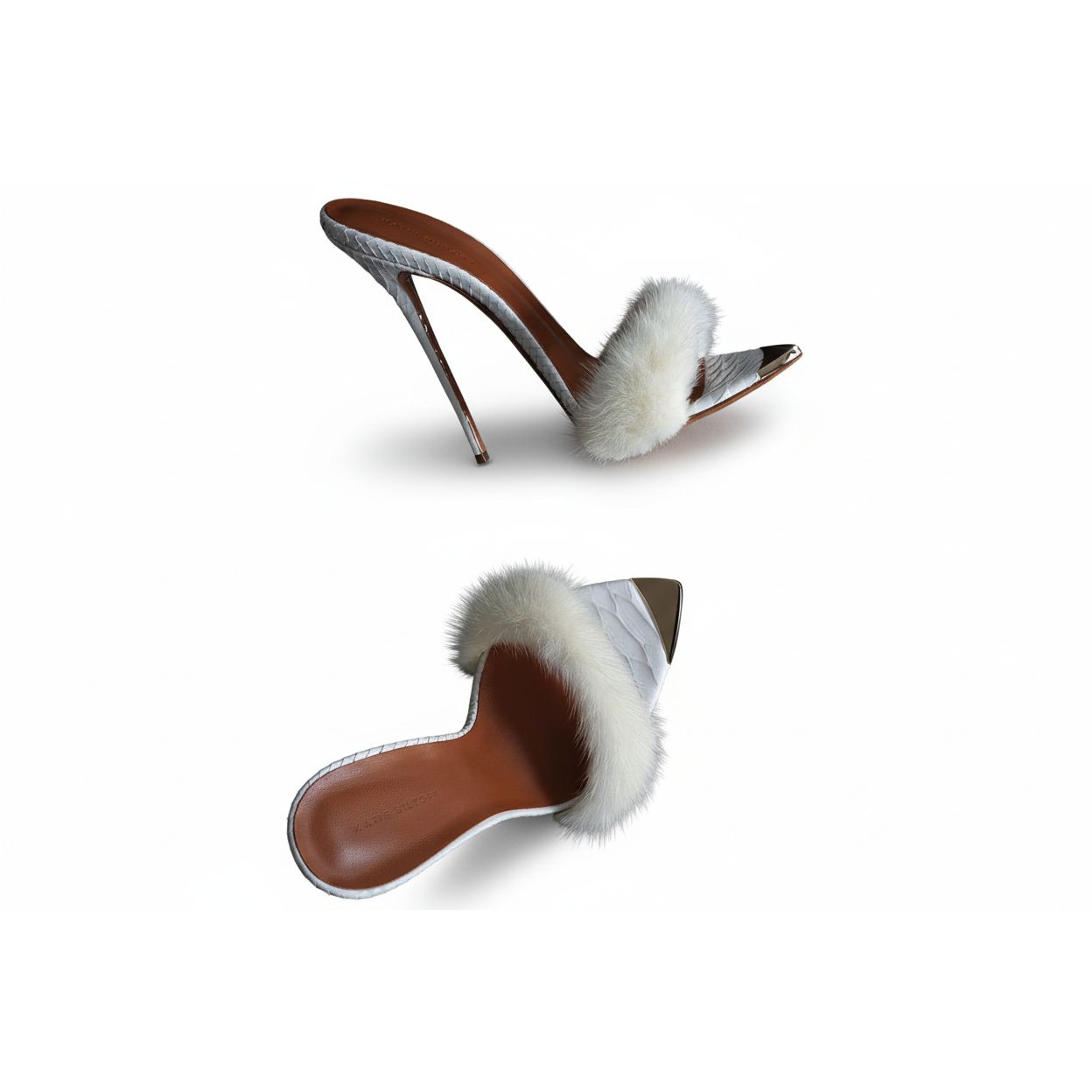 Soft Fur pointed High Heel