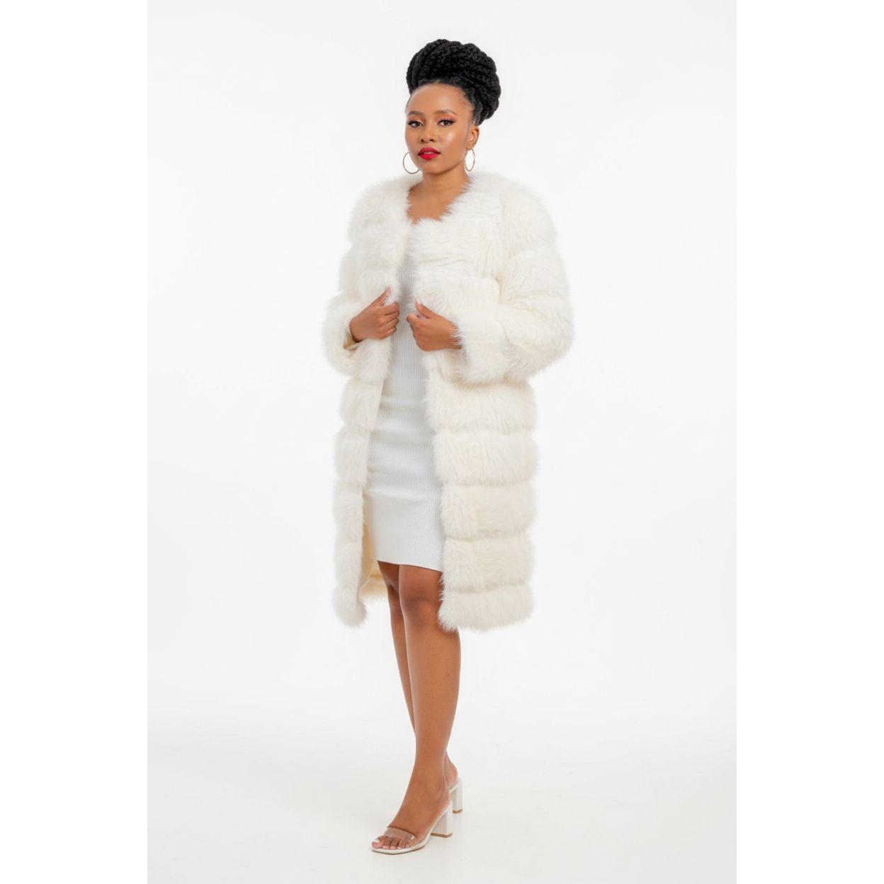 Fox Fur Long Coat