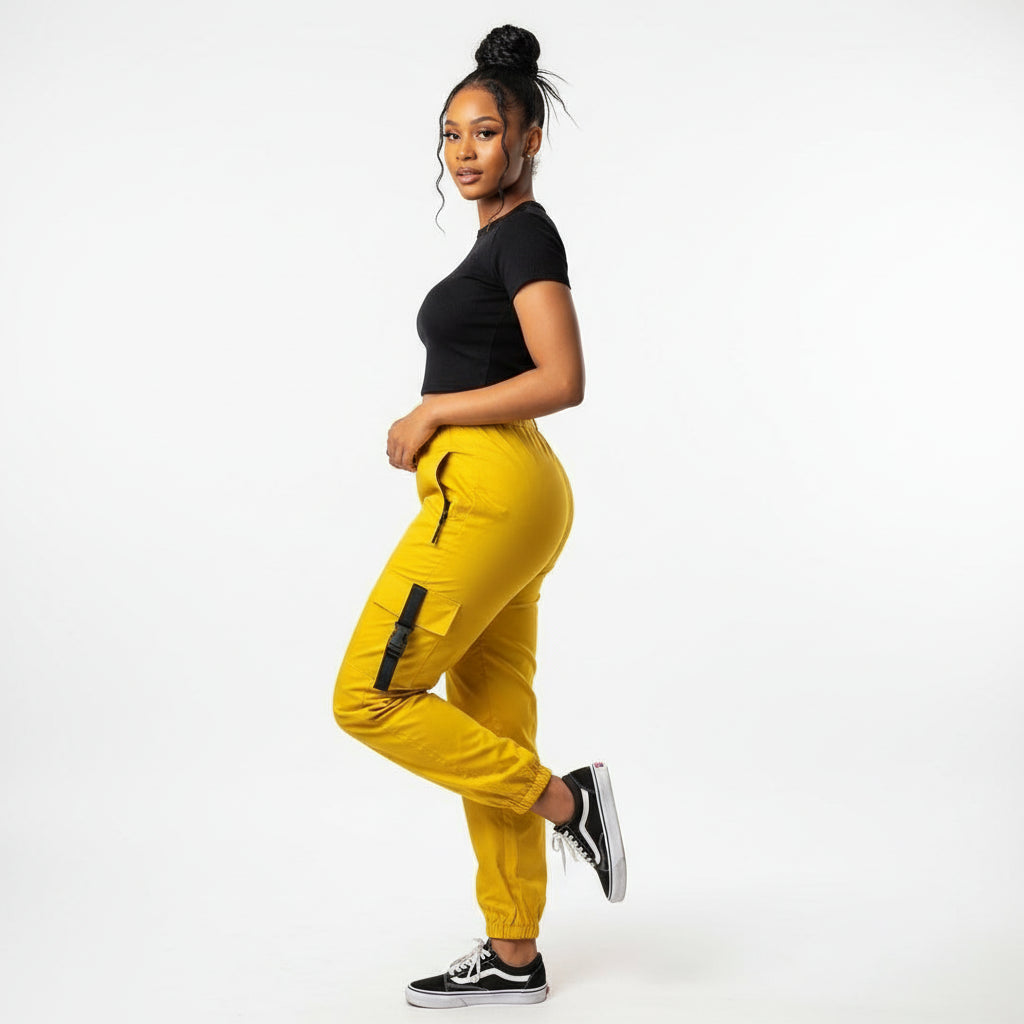 Side Pocket High waist Cargo Pant