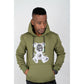 Hooded Print Sweater Men's Top