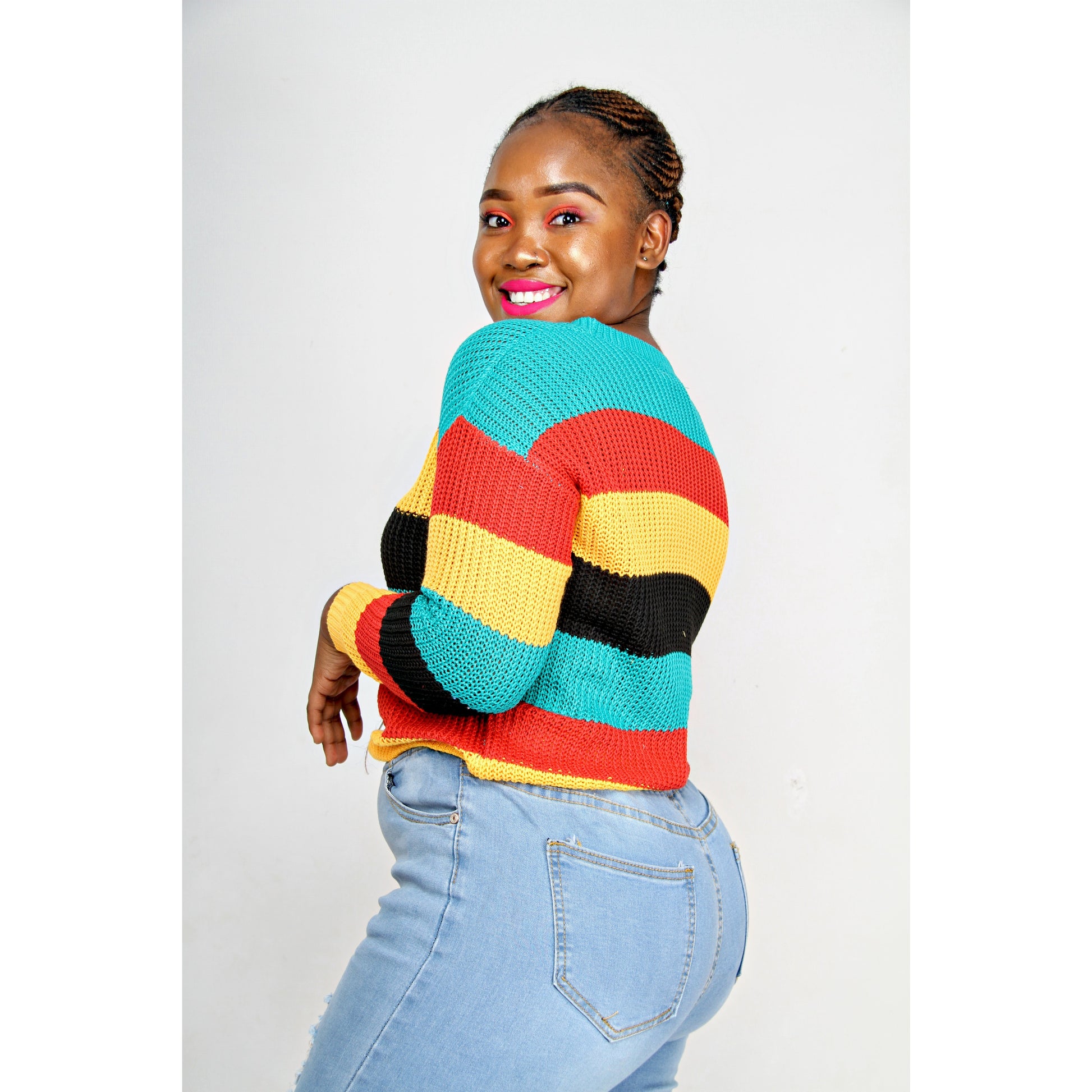 Rainbow Sweater Jersey - YELLOW SUB TRADING 