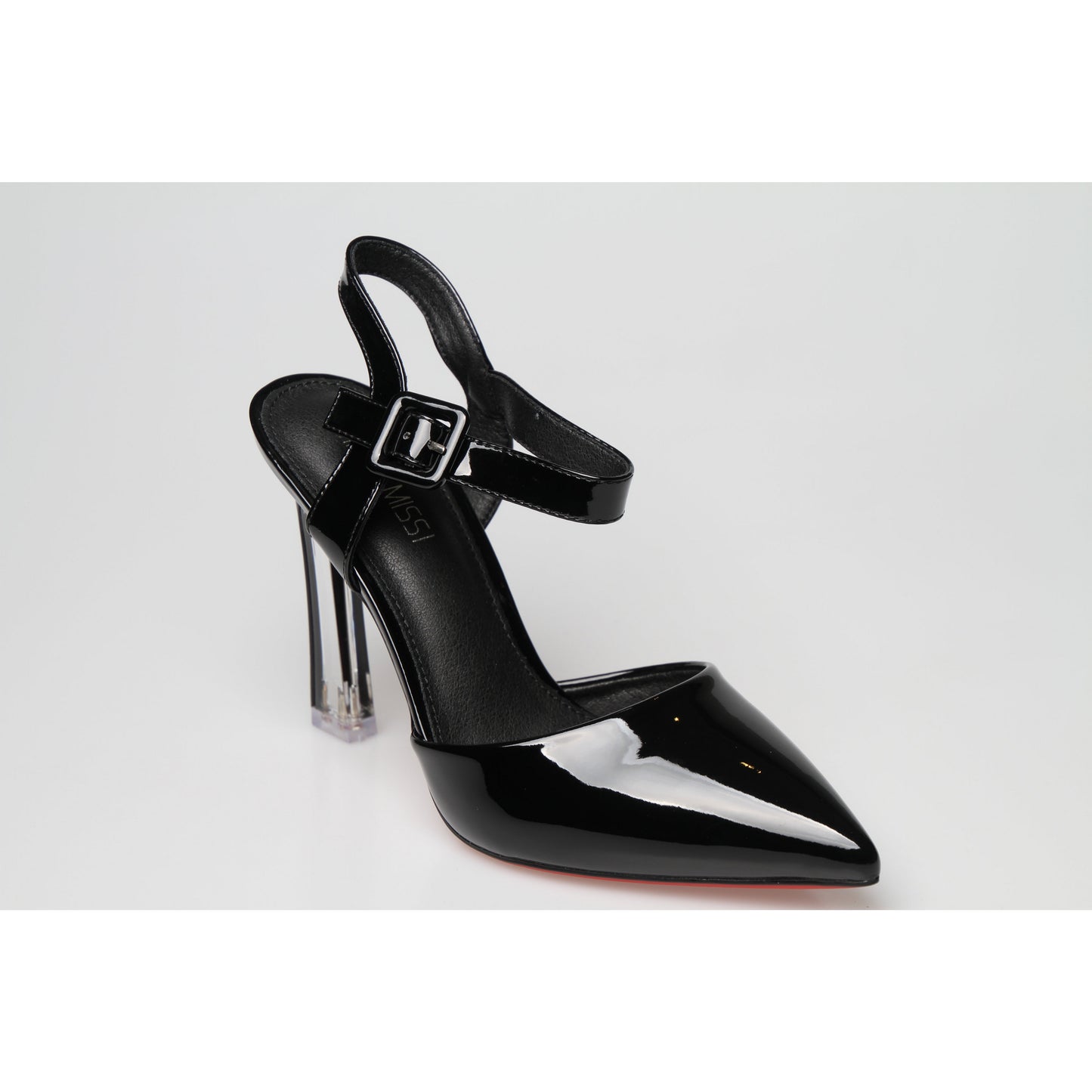 Pointed Closed Toe Crystal Heel