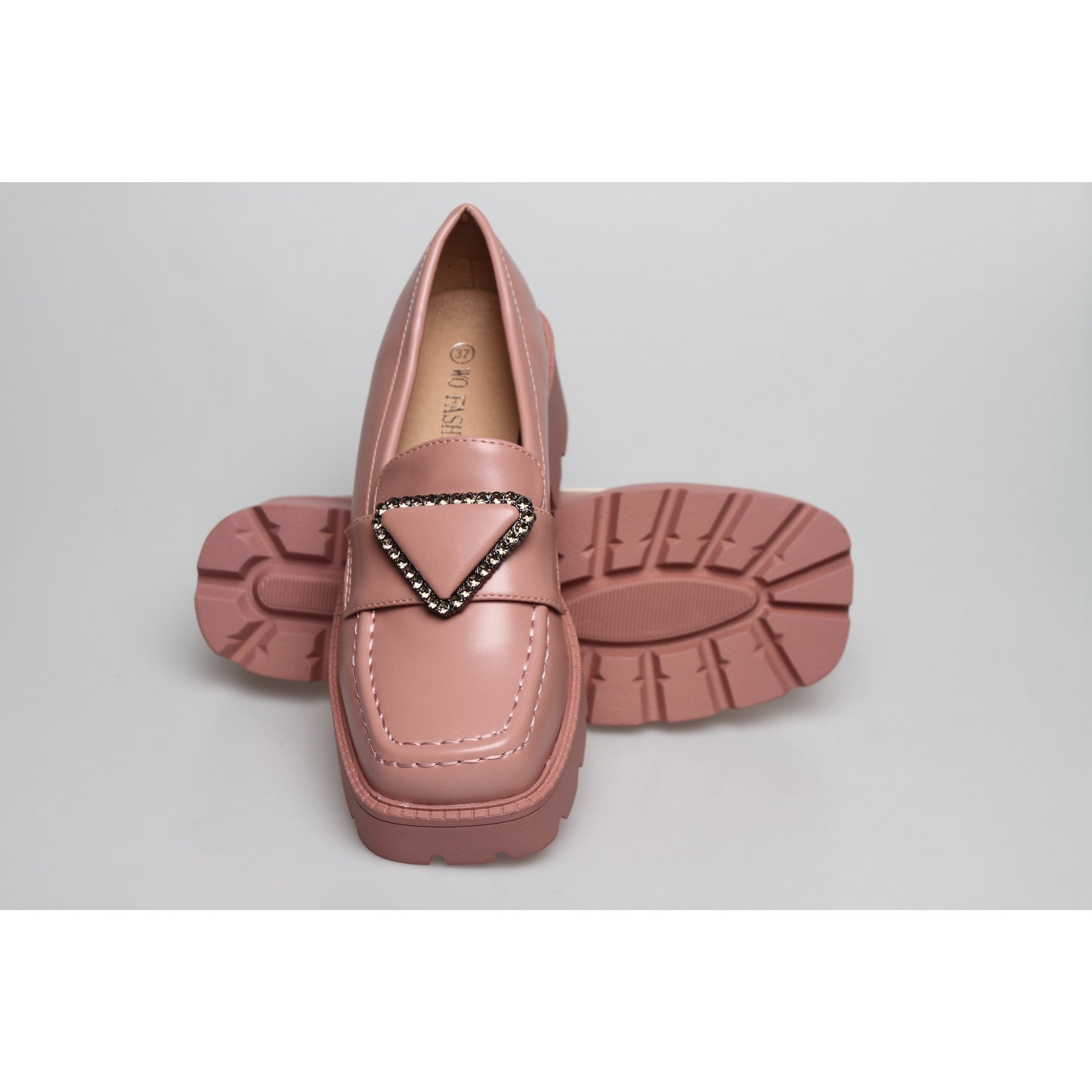 Square Toe Platform Oxford Shoes