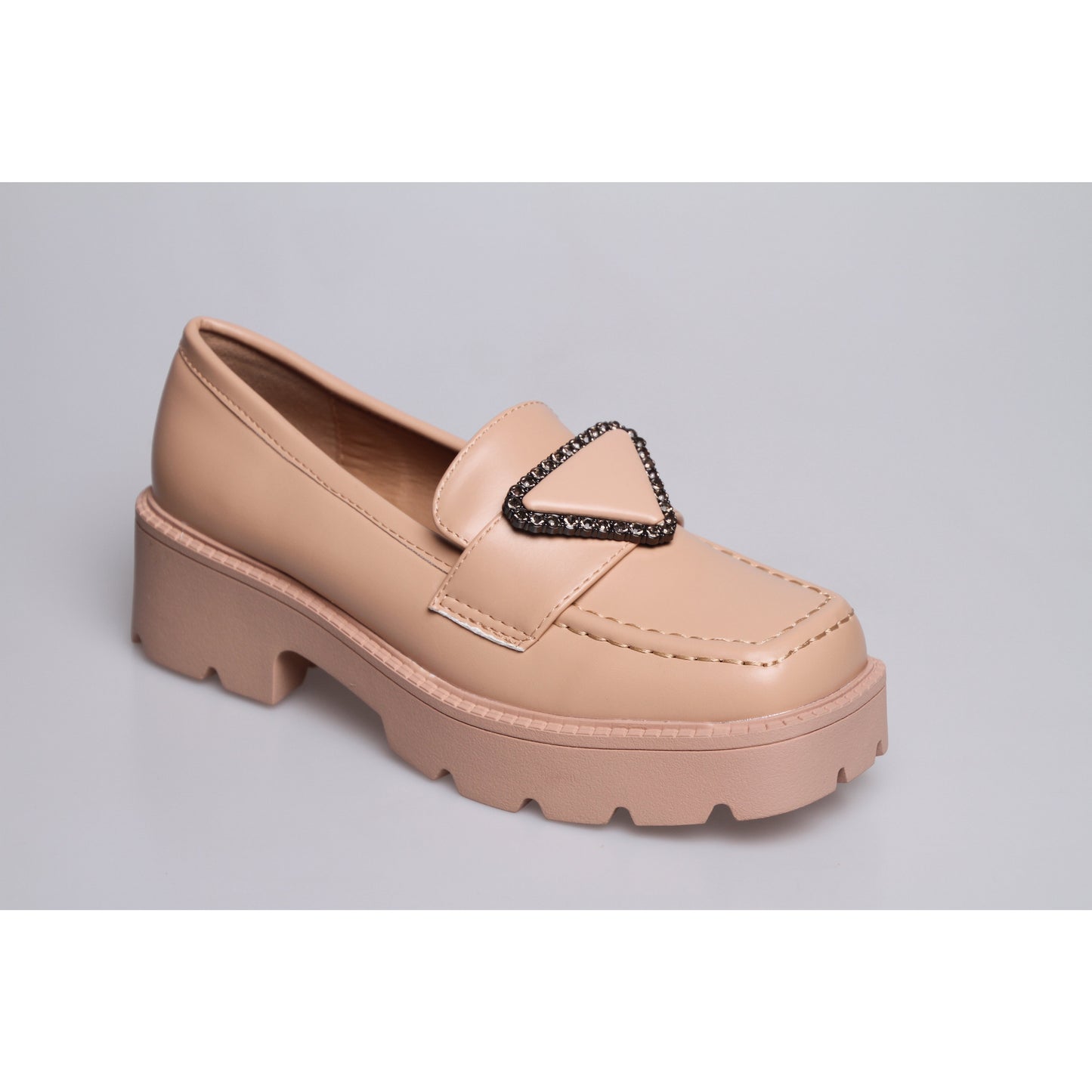 Square Toe Platform Oxford Shoes