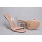 Crystal High Heel Wedge Sandals