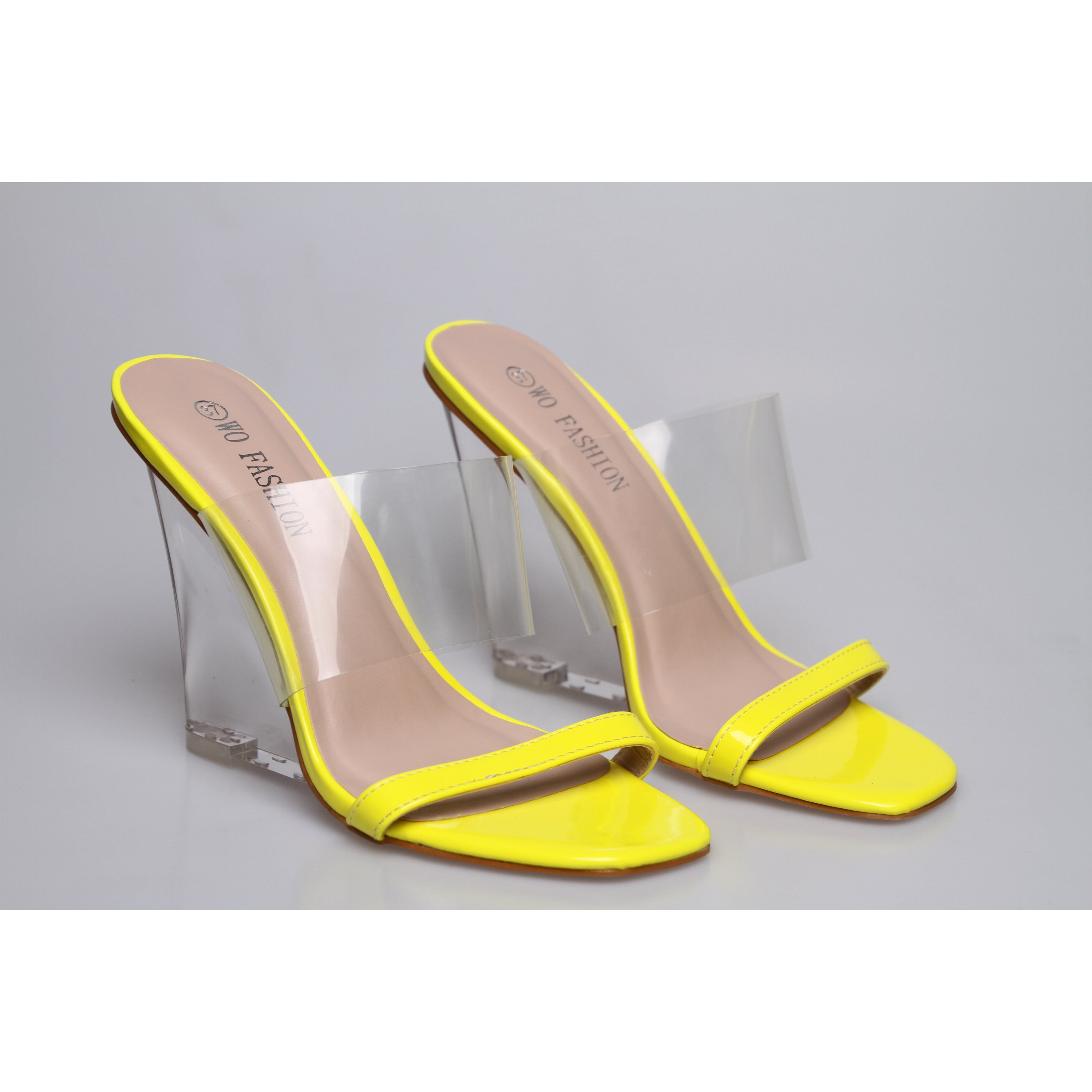 Crystal High Heel Wedge Sandals