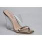 Crystal High Heel Wedge Sandals