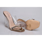Crystal High Heel Wedge Sandals