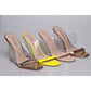 Crystal High Heel Wedge Sandals