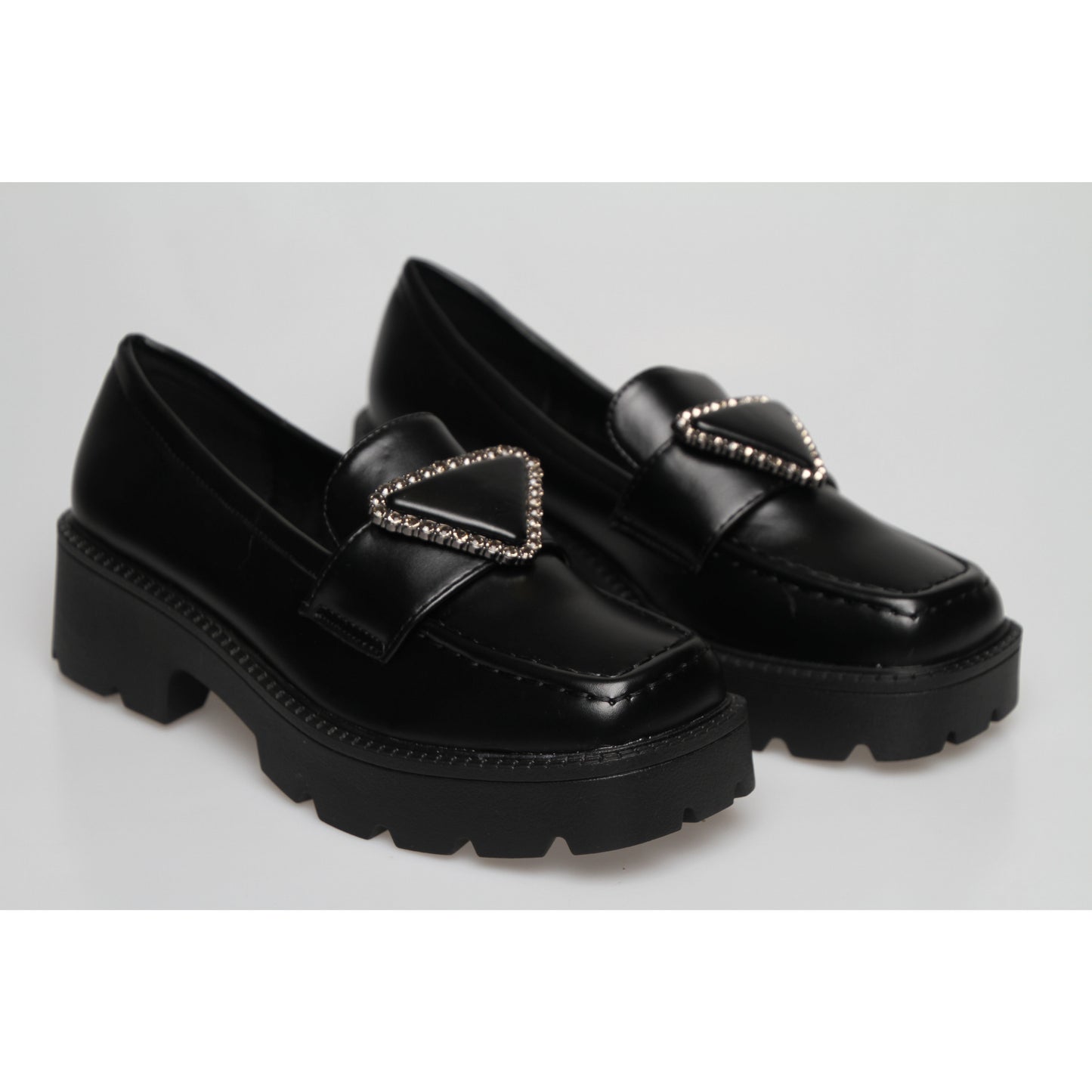Square Toe Platform Oxford Shoes