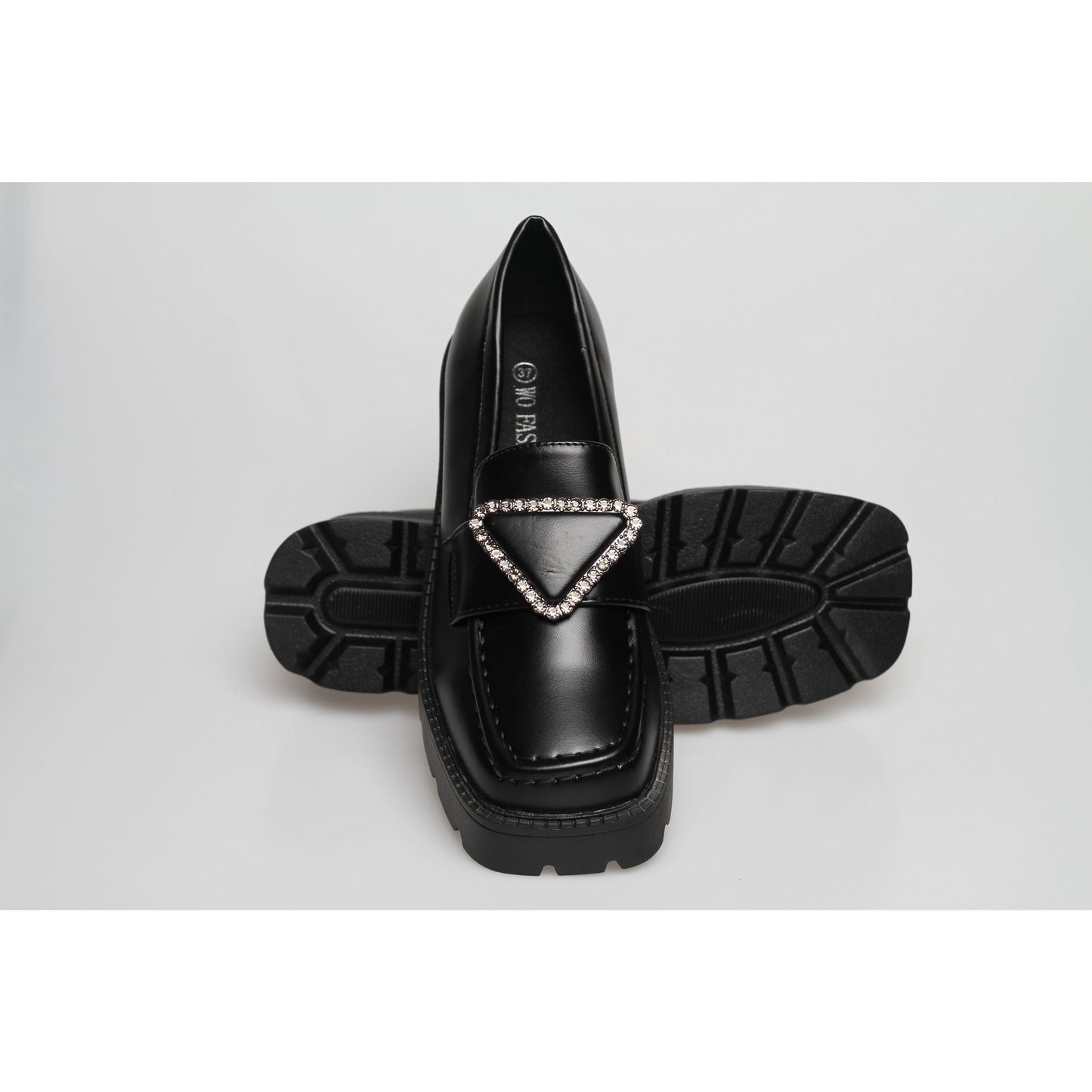 Square Toe Platform Oxford Shoes