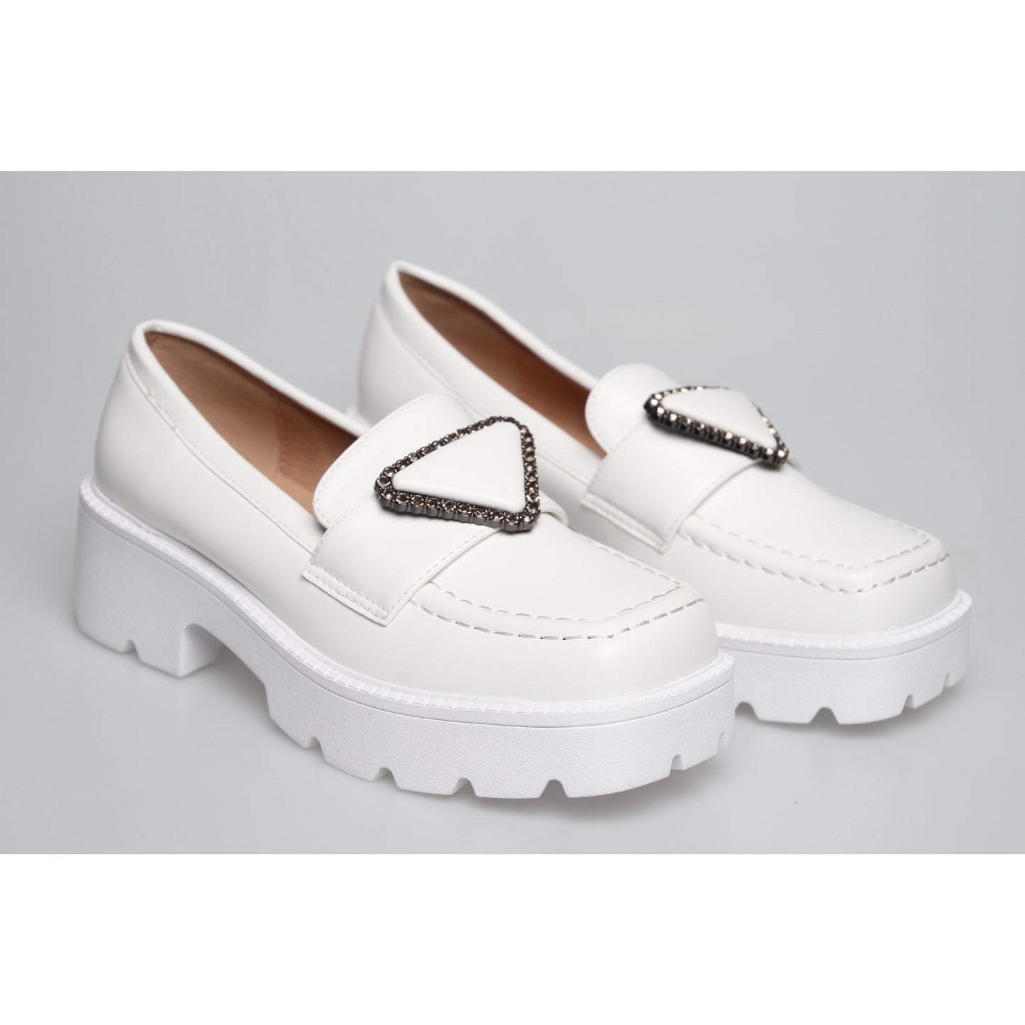 Square Toe Platform Oxford Shoes