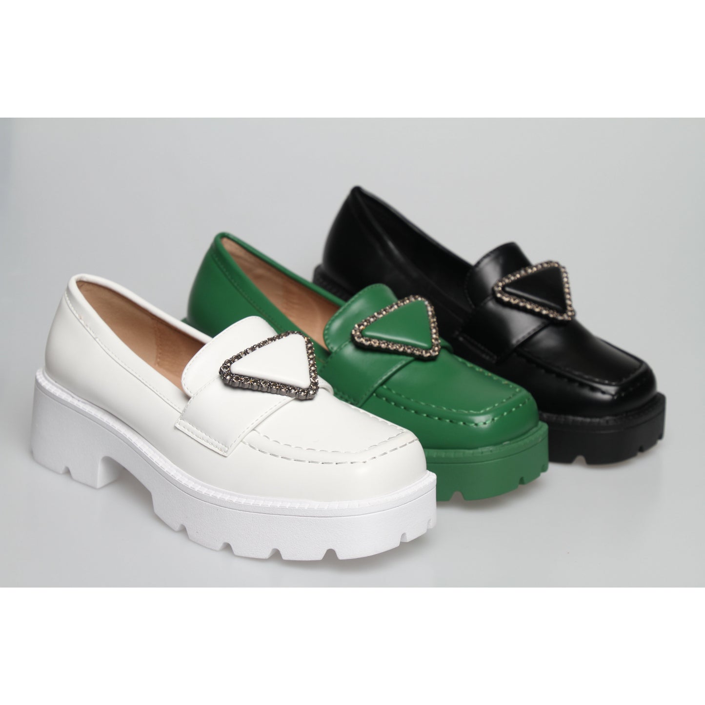 Square Toe Platform Oxford Shoes