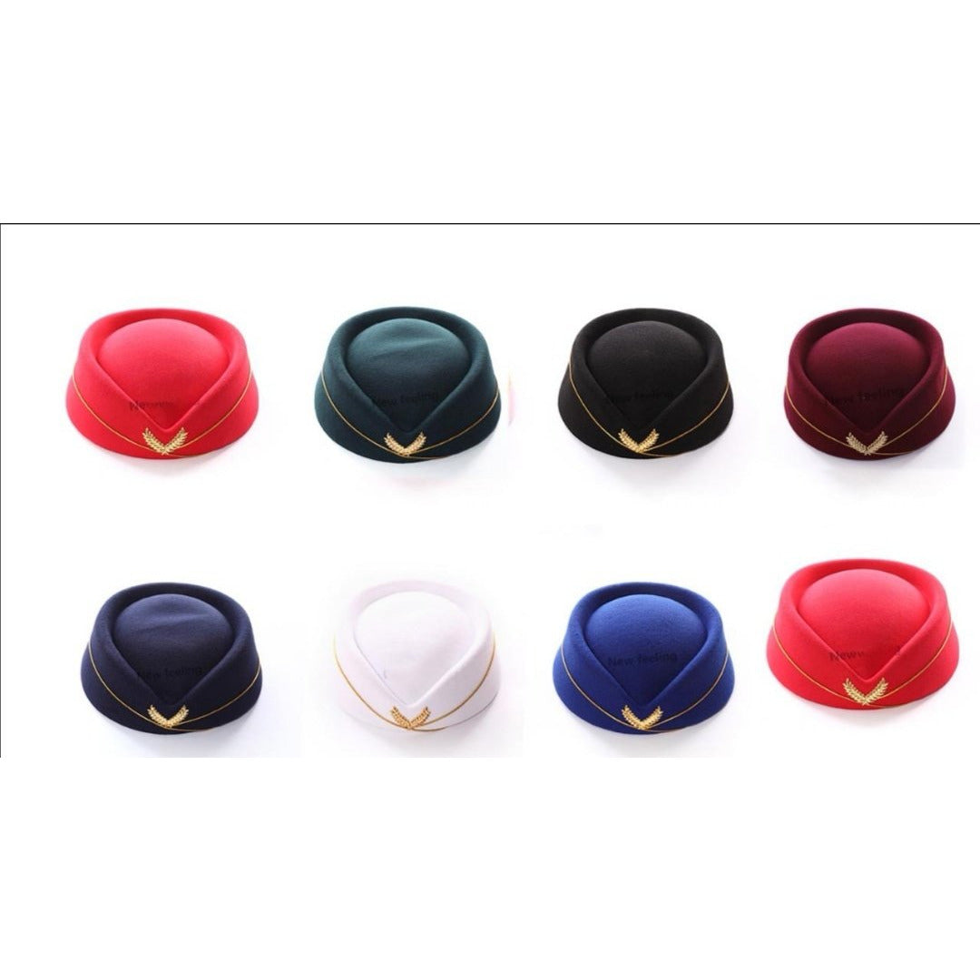 Ladies Wool hostess Fashion hat - YELLOW SUB TRADING 