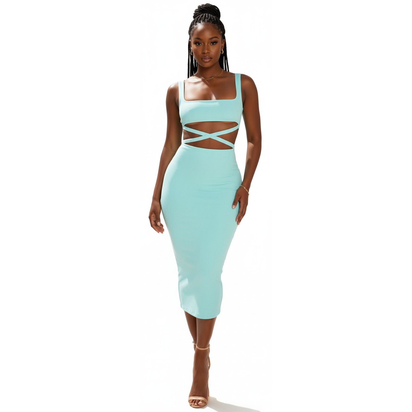 Pencil Skirt + Crop Top Set