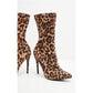 Leopard print boots