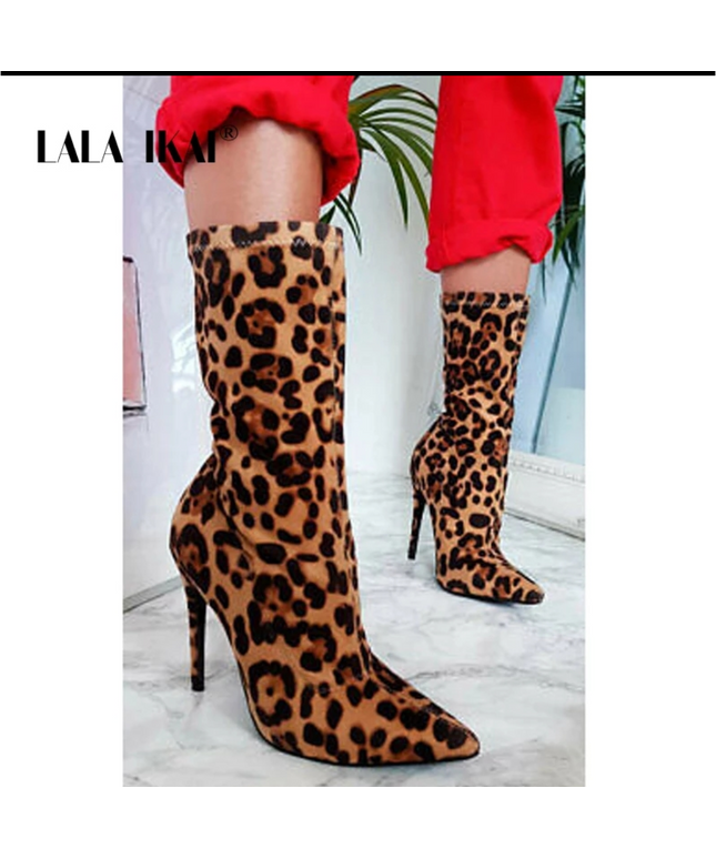 Leopard print boots - YELLOW SUB TRADING 